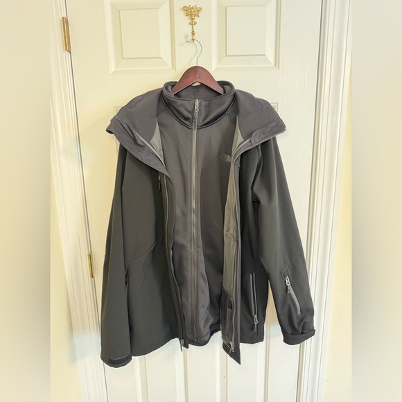 North Face tri-climate men’s jacket size XL black grey - Picture 3 of 4